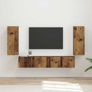 Tv-meubel 78,5x30x29,5 cm oud hout