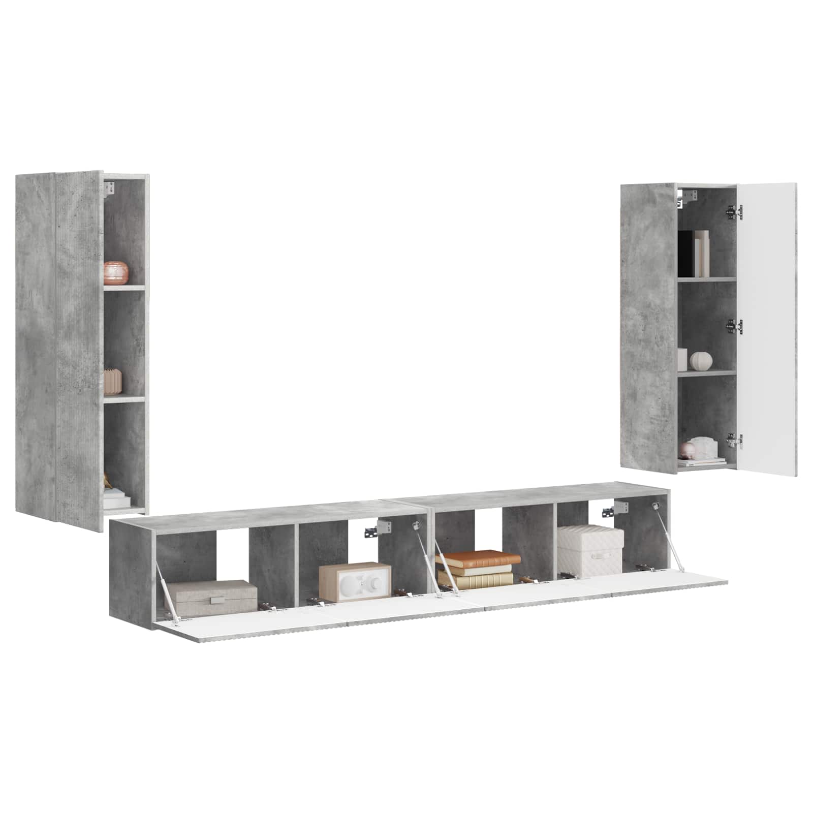 Beton Grijs 98 X 31 X 29,5 Cm Betongrijs