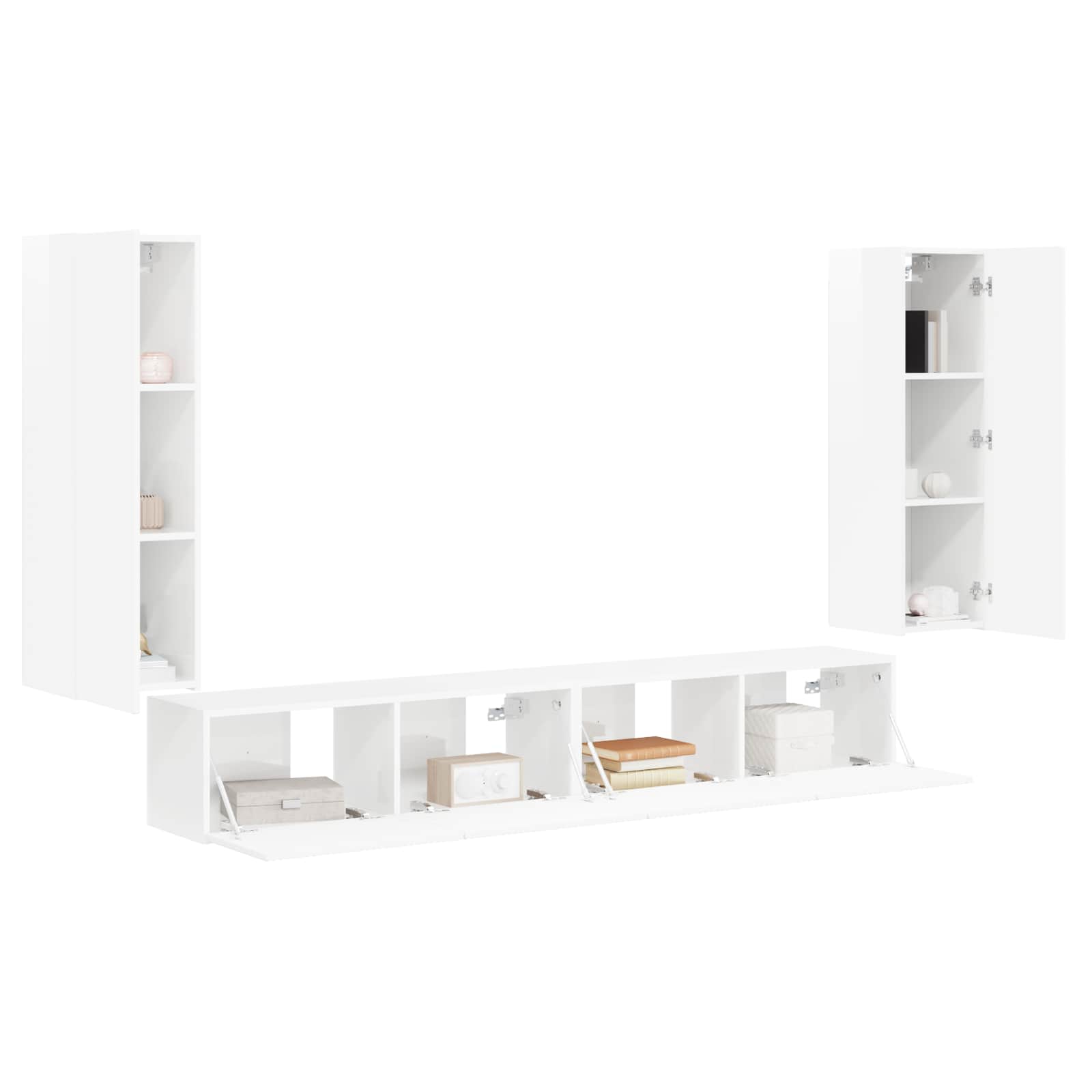 98 X 31 X 29,5 Cm Hoogglans wit