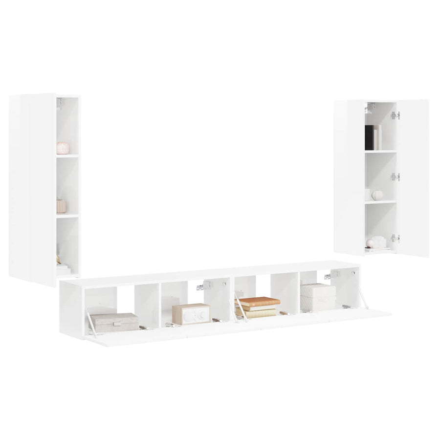 98 X 31 X 29,5 Cm Hoogglans wit