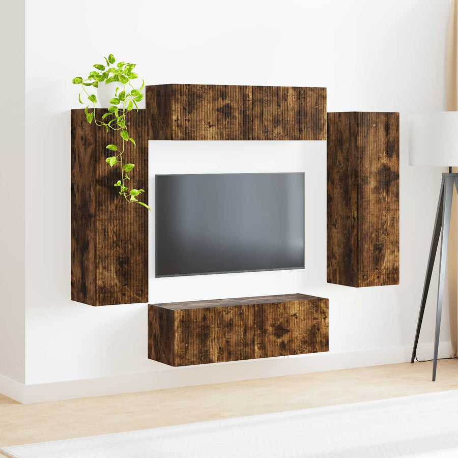 98 X 31 X 29,5 Cm Gerookt eiken