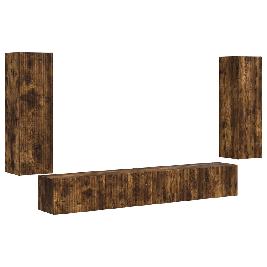 98 X 31 X 29,5 Cm Gerookt eiken