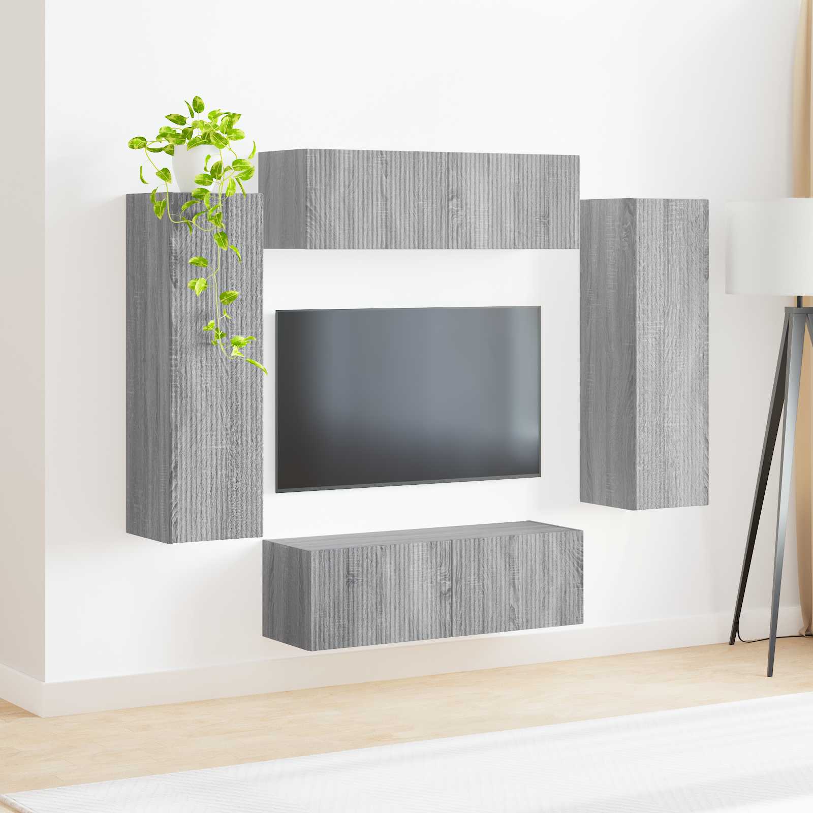 98 X 31 X 29,5 Cm Grijs sonoma
