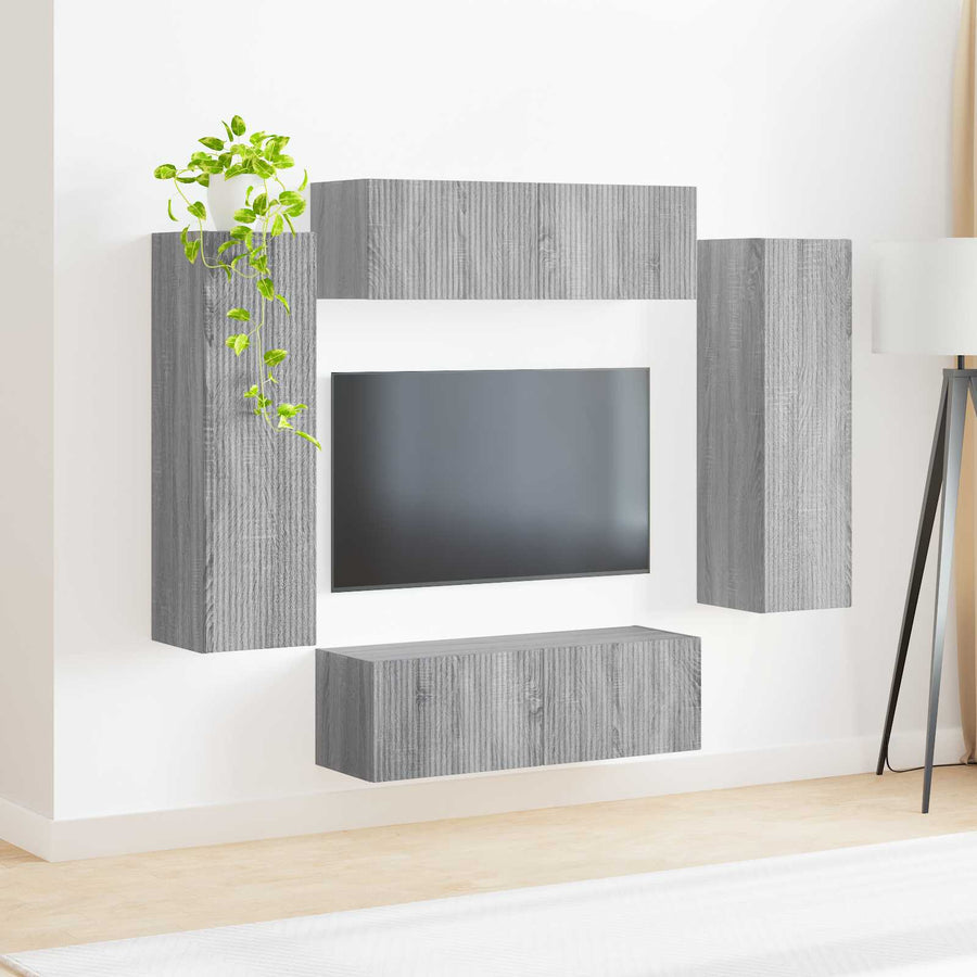 98 X 31 X 29,5 Cm Grijs sonoma