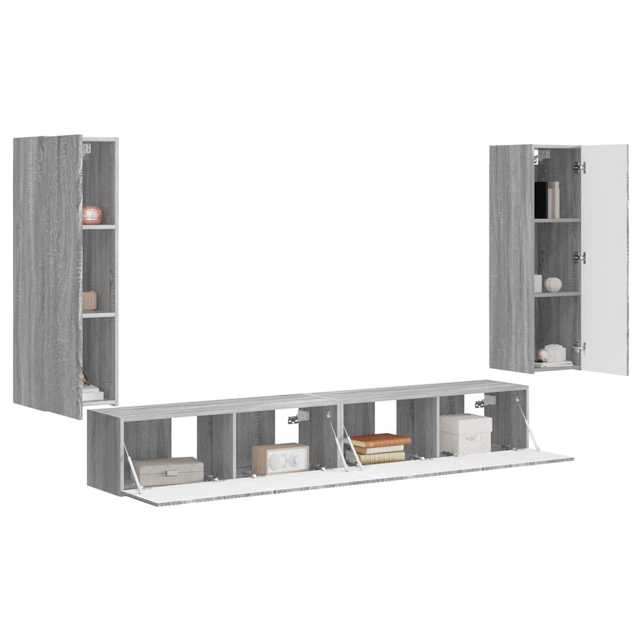 98 X 31 X 29,5 Cm Grijs sonoma