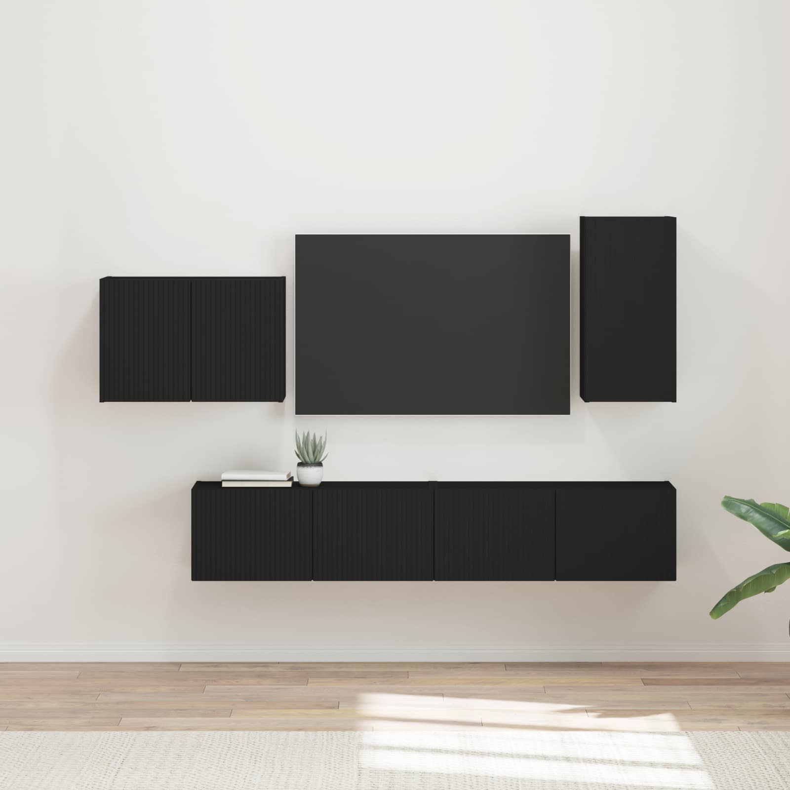 4 Pcs Zwart