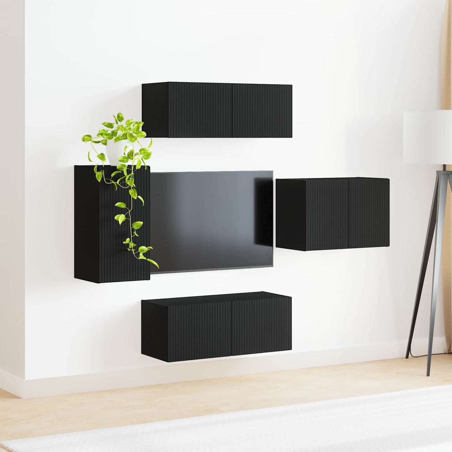 4 Pcs Zwart