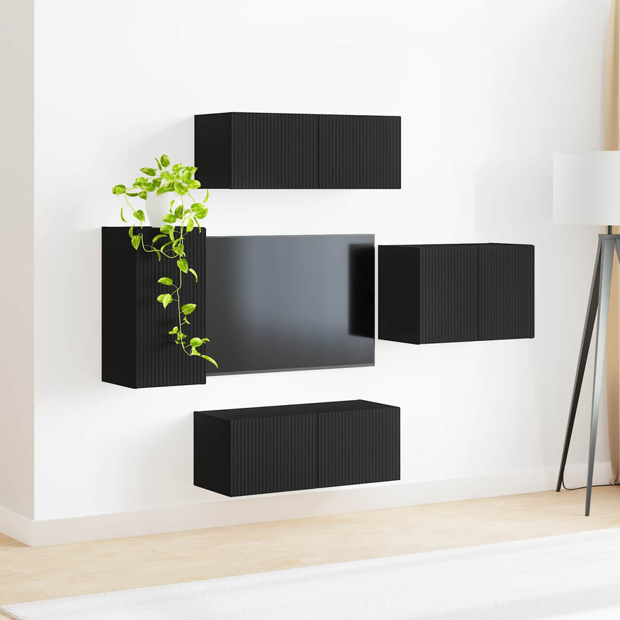 4 Pcs Zwart