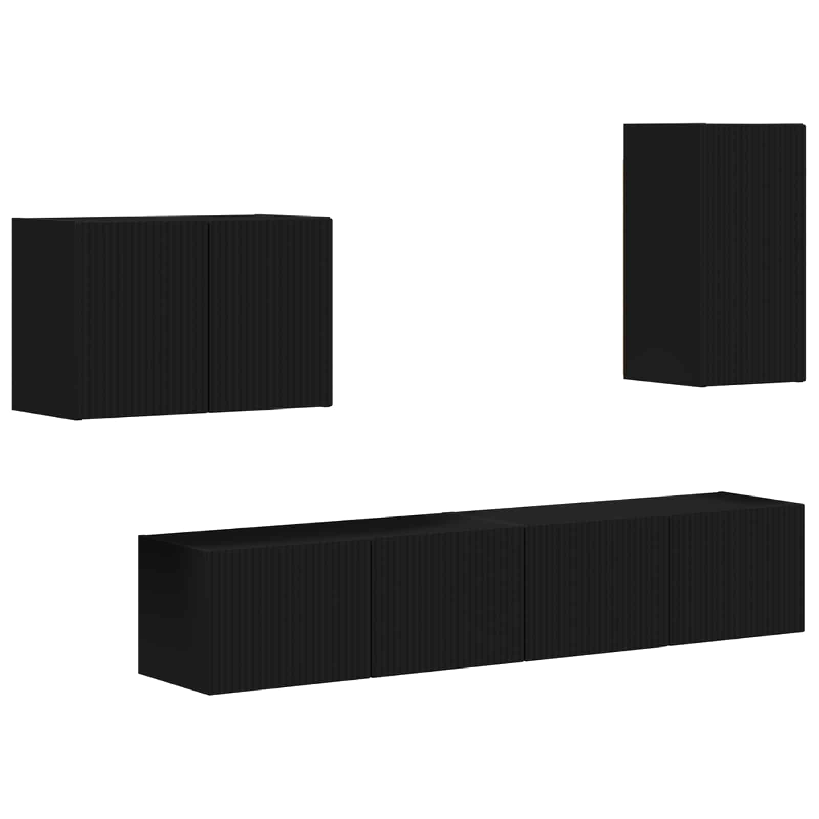 4 Pcs Zwart