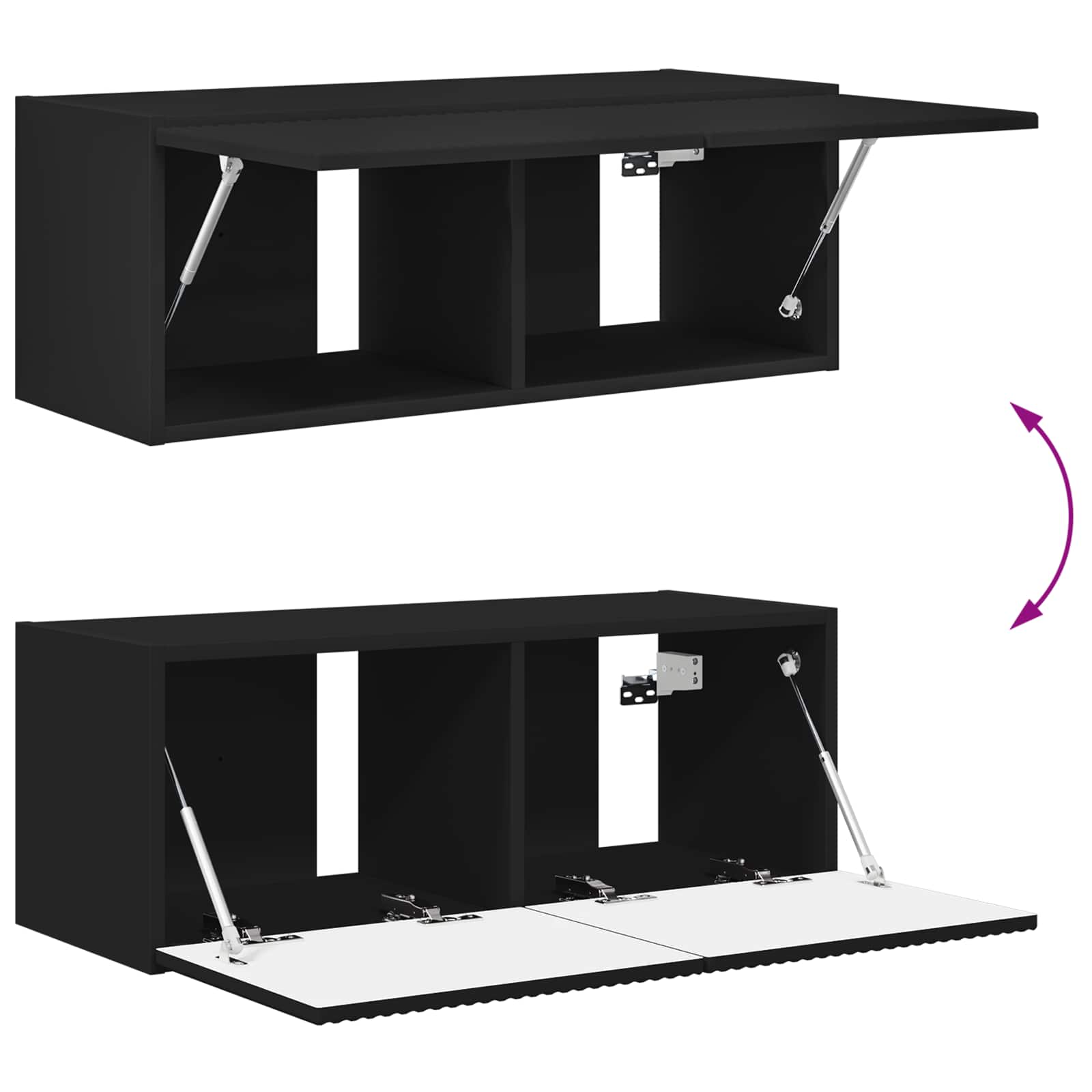 4 Pcs Zwart