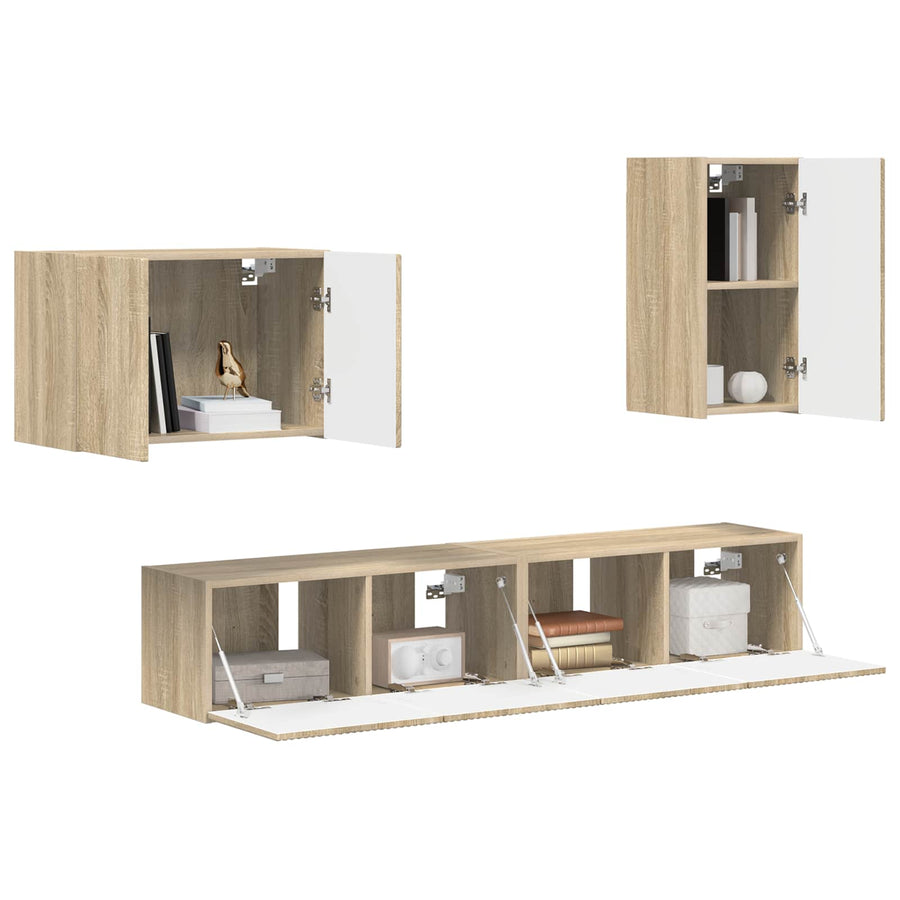 4 Pcs Sonoma eiken