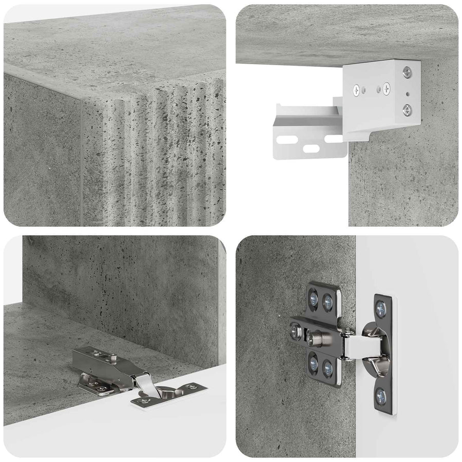 4 Pcs Beton Grijs Betongrijs