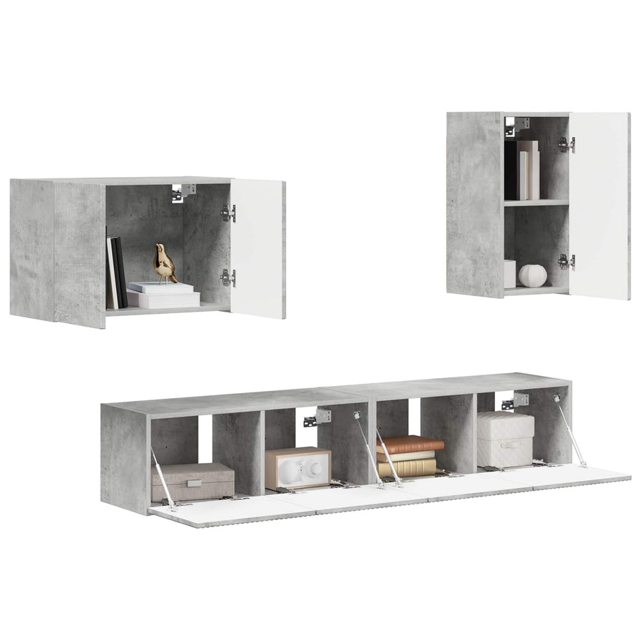 4 Pcs Beton Grijs Betongrijs