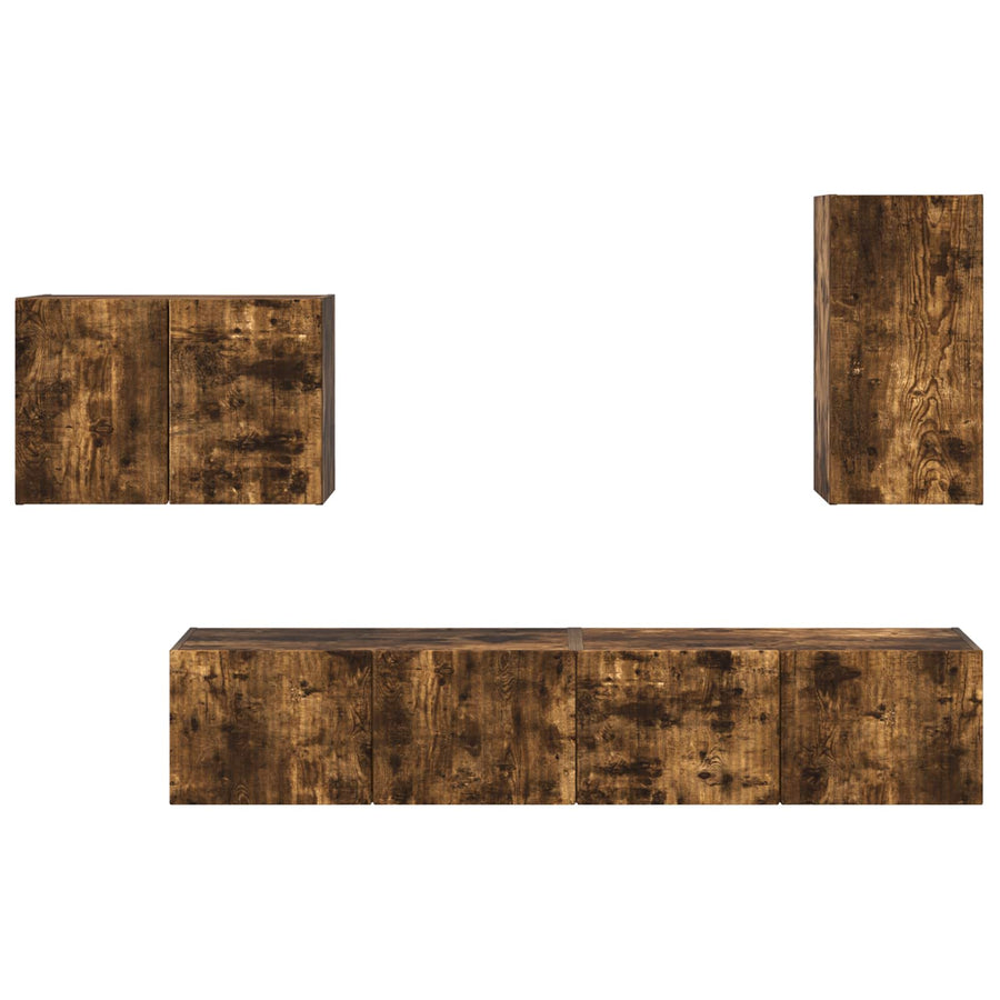 4 Pcs Gerookt eiken