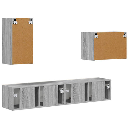 4 Pcs Grijs sonoma