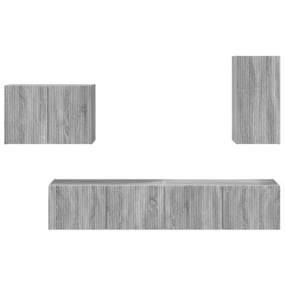 4 Pcs Grijs sonoma