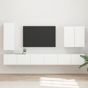 Tv-meubel set 6 stuks wit