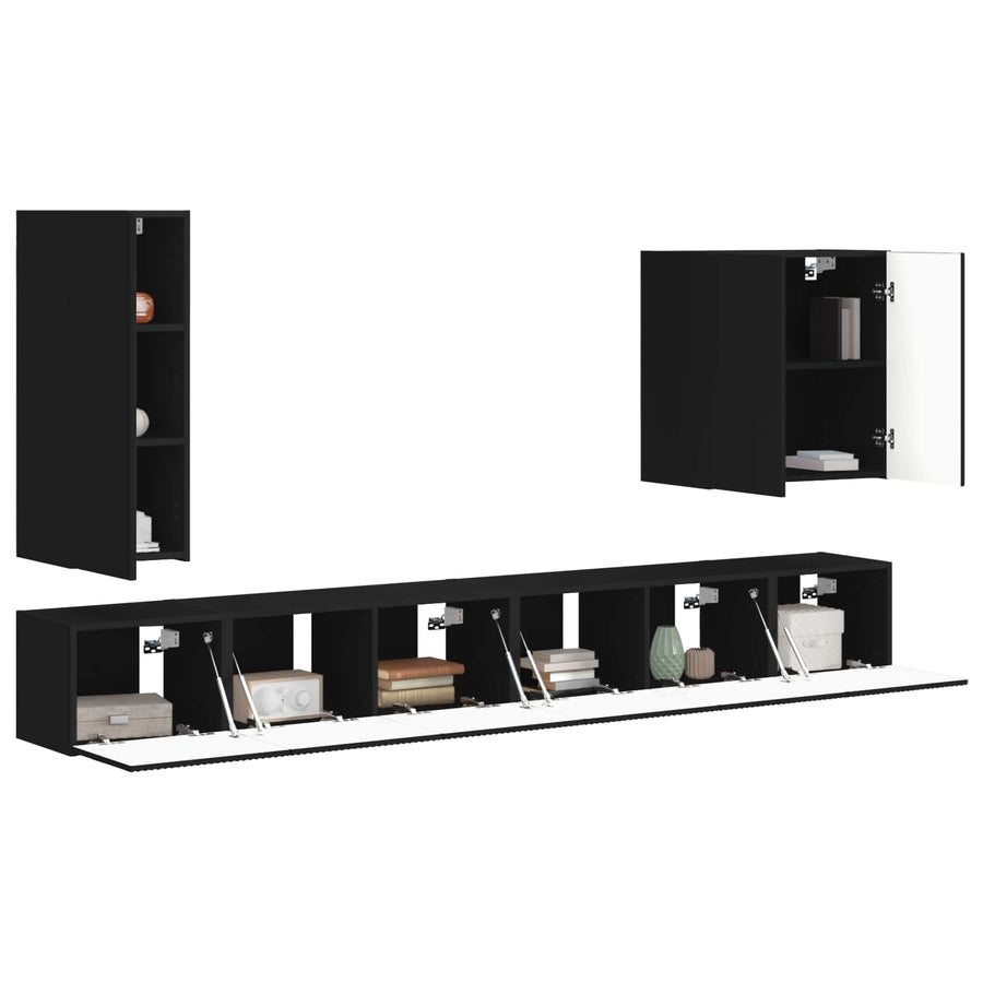 6 Pcs Zwart