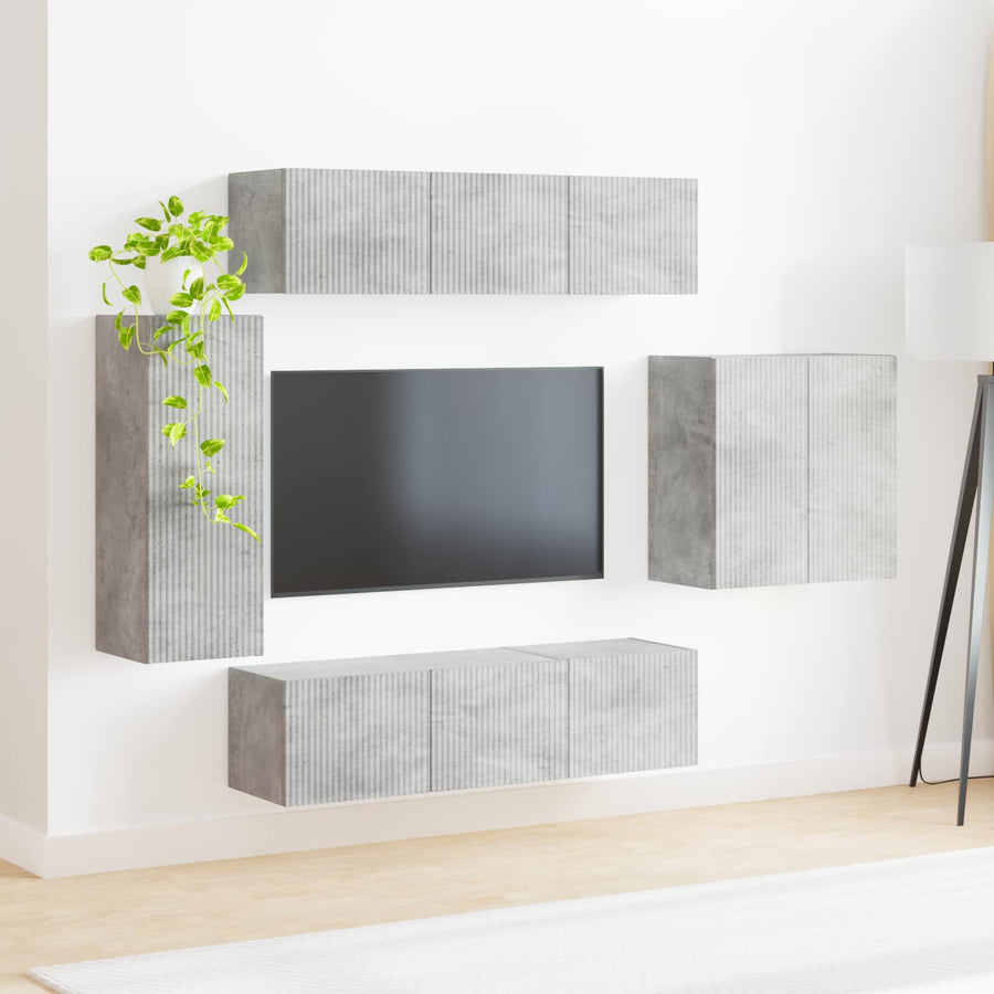 6 Pcs Beton Grijs Betongrijs