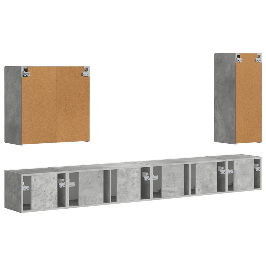 6 Pcs Beton Grijs Betongrijs
