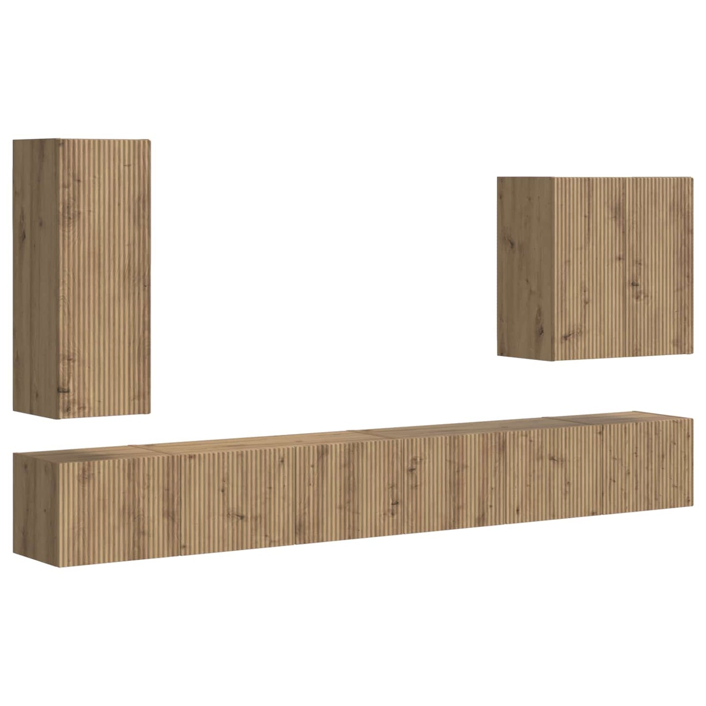 6 Pcs Artisan Eiken artisanaal eikenkleurig