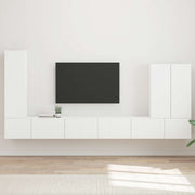 Tv meubel set 6 stuks wit