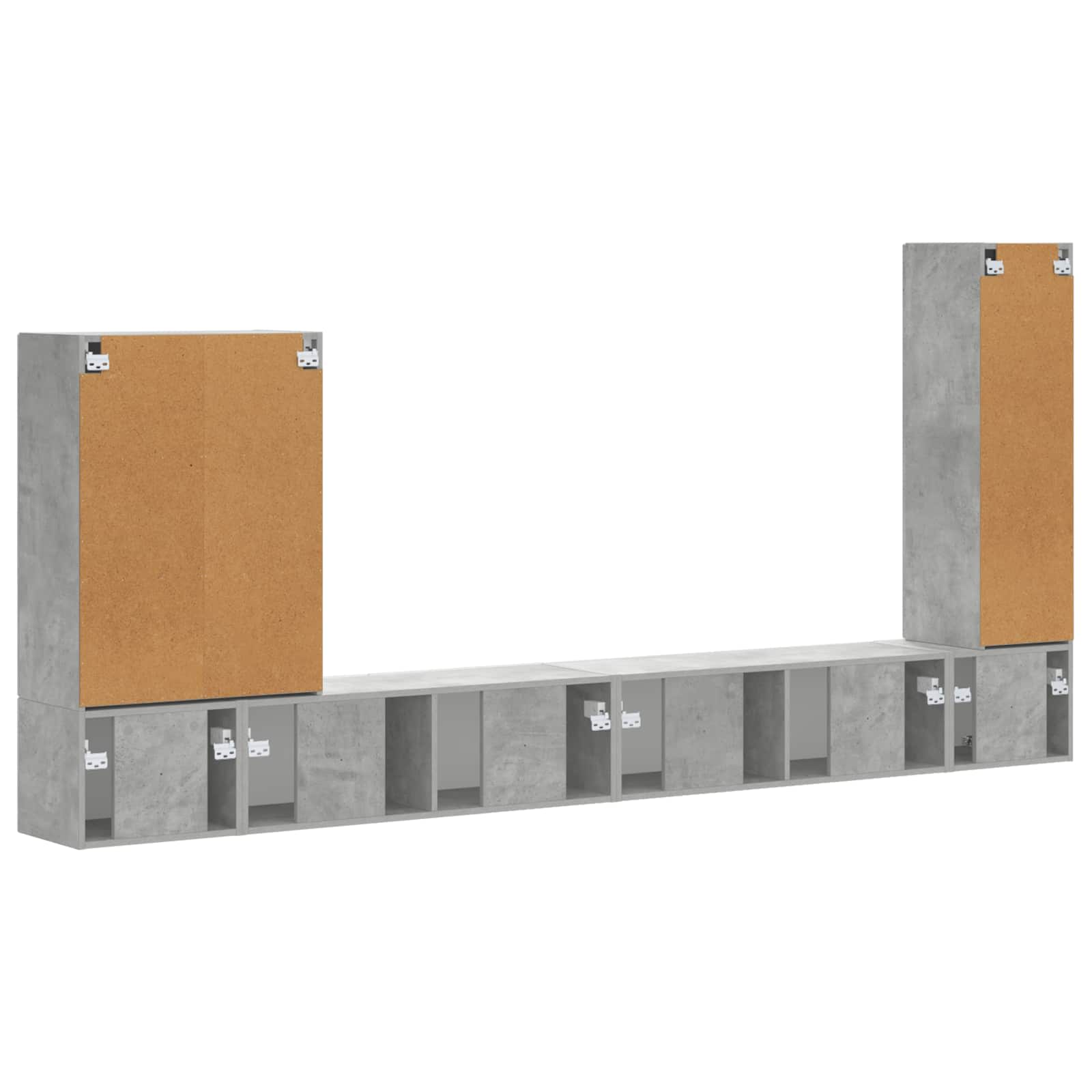 6 Pcs Beton Grijs Betongrijs