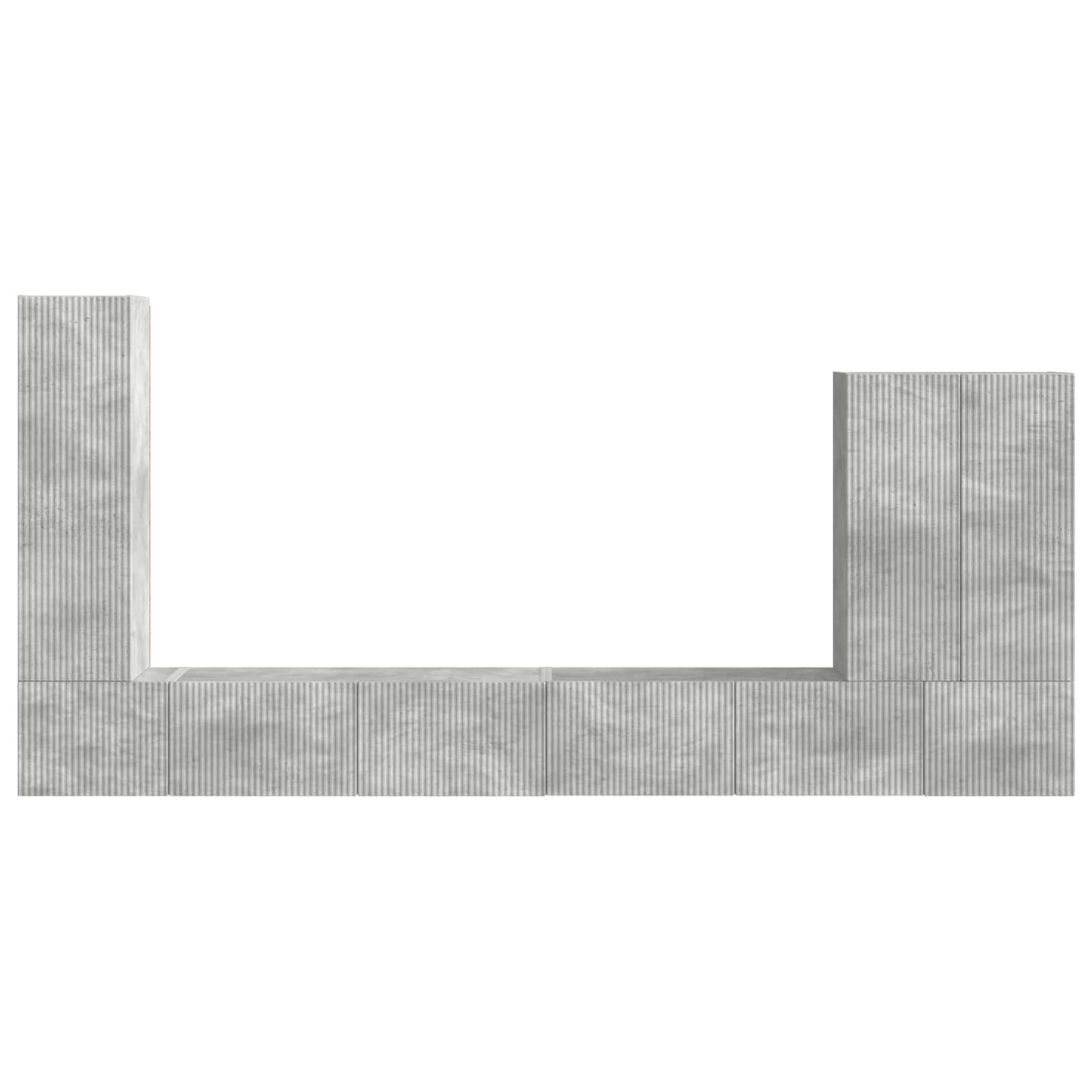 6 Pcs Beton Grijs Betongrijs
