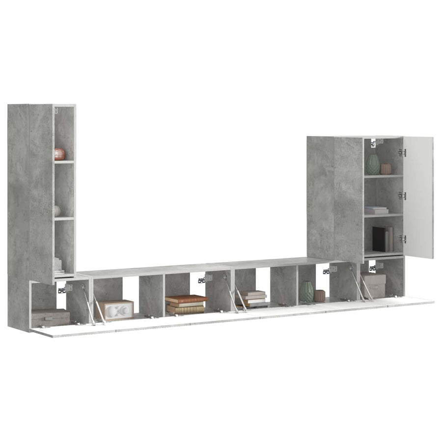 6 Pcs Beton Grijs Betongrijs