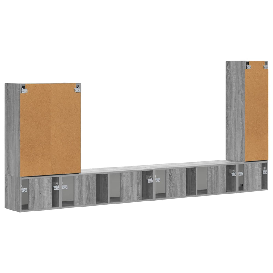 6 Pcs Grijs sonoma