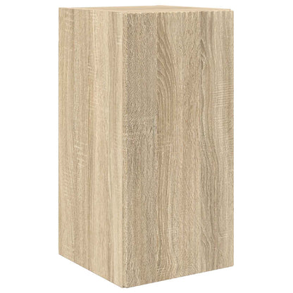 Tv-Meubelset Wandgemonteerd 2 Pcs Bewerkt Hout Sonoma eiken