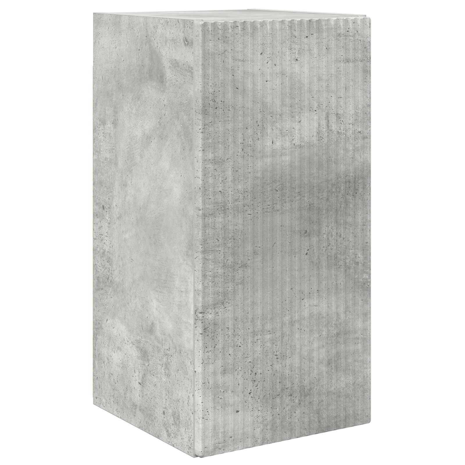 Tv-Meubelset Wandgemonteerd 2 Pcs Beton Grijs Bewerkt Hout Betongrijs