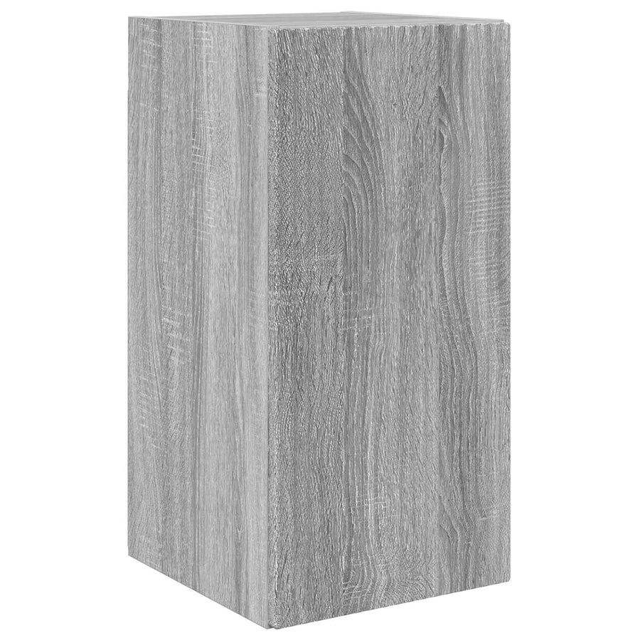 Tv-Meubelset Wandgemonteerd 2 Pcs Bewerkt Hout Grijs sonoma