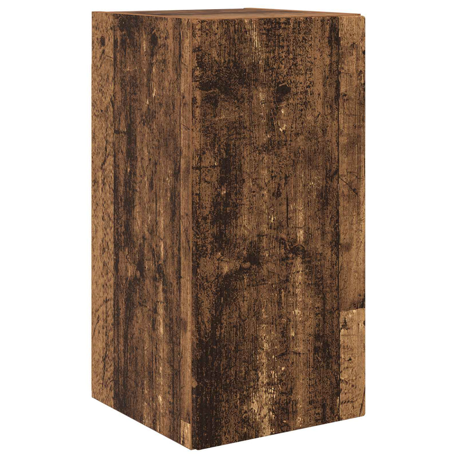 Tv-Meubelset Wandgemonteerd 2 Pcs Oudhout Bewerkt Hout Oud hout