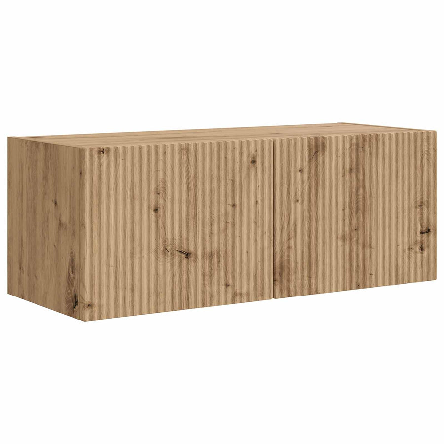 Tv-meubelset 2 pcs Artisan Eiken Bewerkt hout