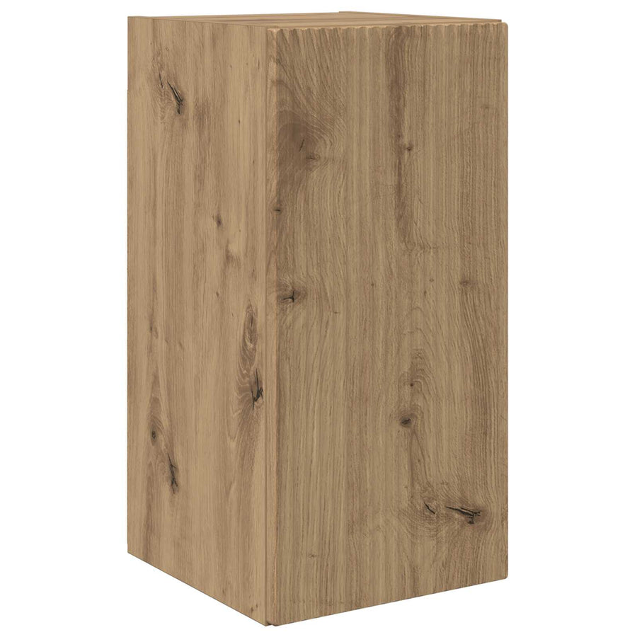 Tv-meubelset 2 pcs Artisan Eiken Bewerkt hout