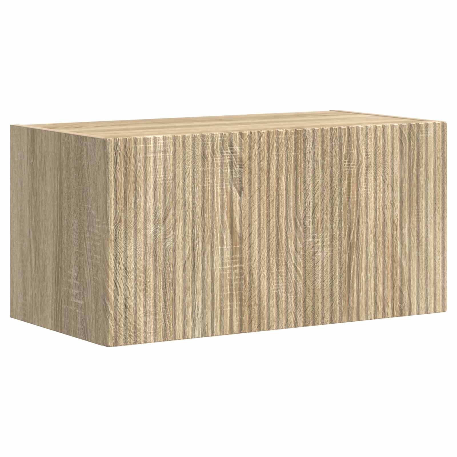 Tv-Meubelset Wandgemonteerd 2 Pcs Sonoma Eiken Bewerkt Hout