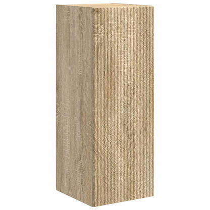 Tv-Meubelset Wandgemonteerd 2 Pcs Sonoma Eiken Bewerkt Hout