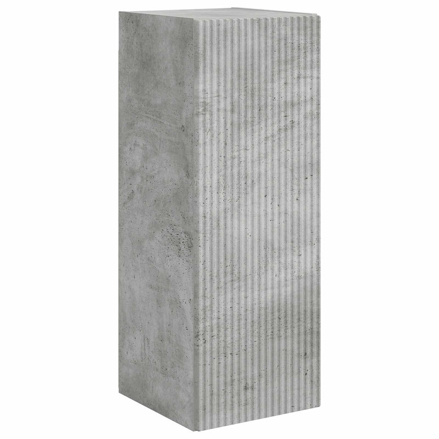 Tv-Meubelset Wandgemonteerd 2 Pcs Beton Grijs Bewerkt Hout Betongrijs