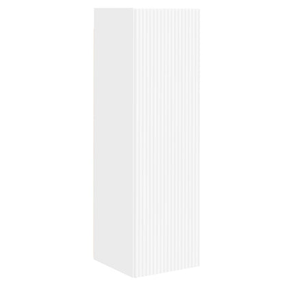 Tv-Meubelset Wandgemonteerd 3 Pcs Bewerkt Hout Wit
