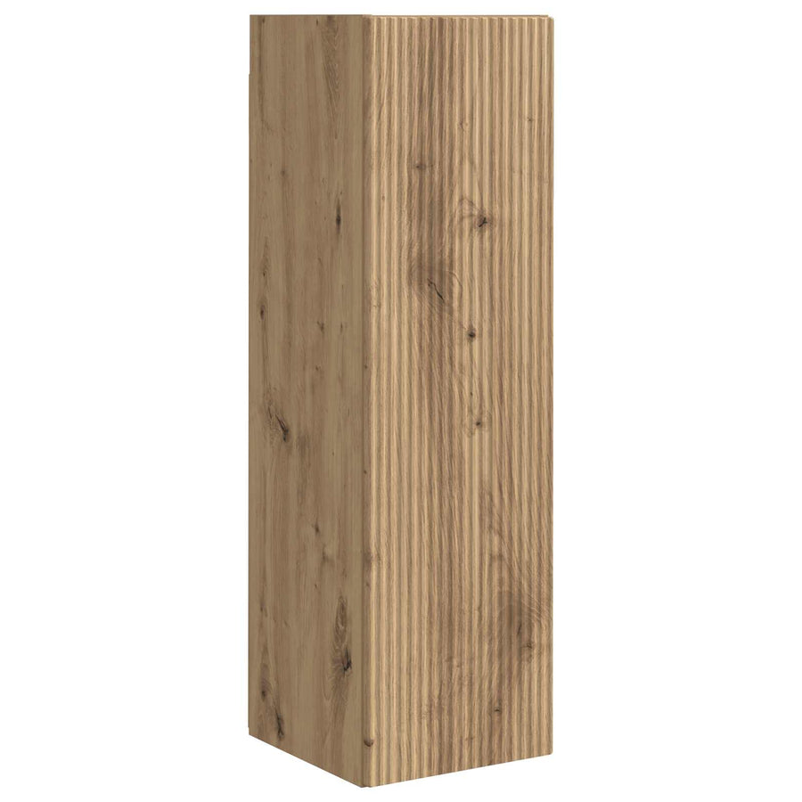 Tv-meubelset 3 pcs Artisan Eiken Bewerkt hout