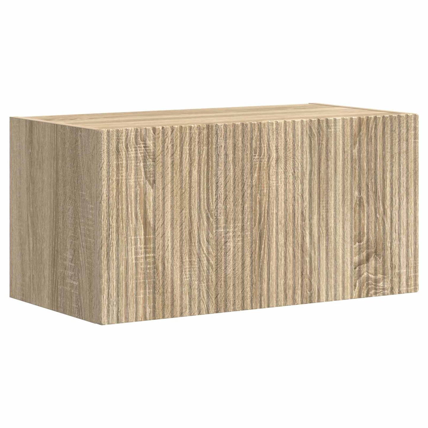 Tv-Meubelset Wandgemonteerd 4 Pcs Bewerkt Hout Sonoma eiken