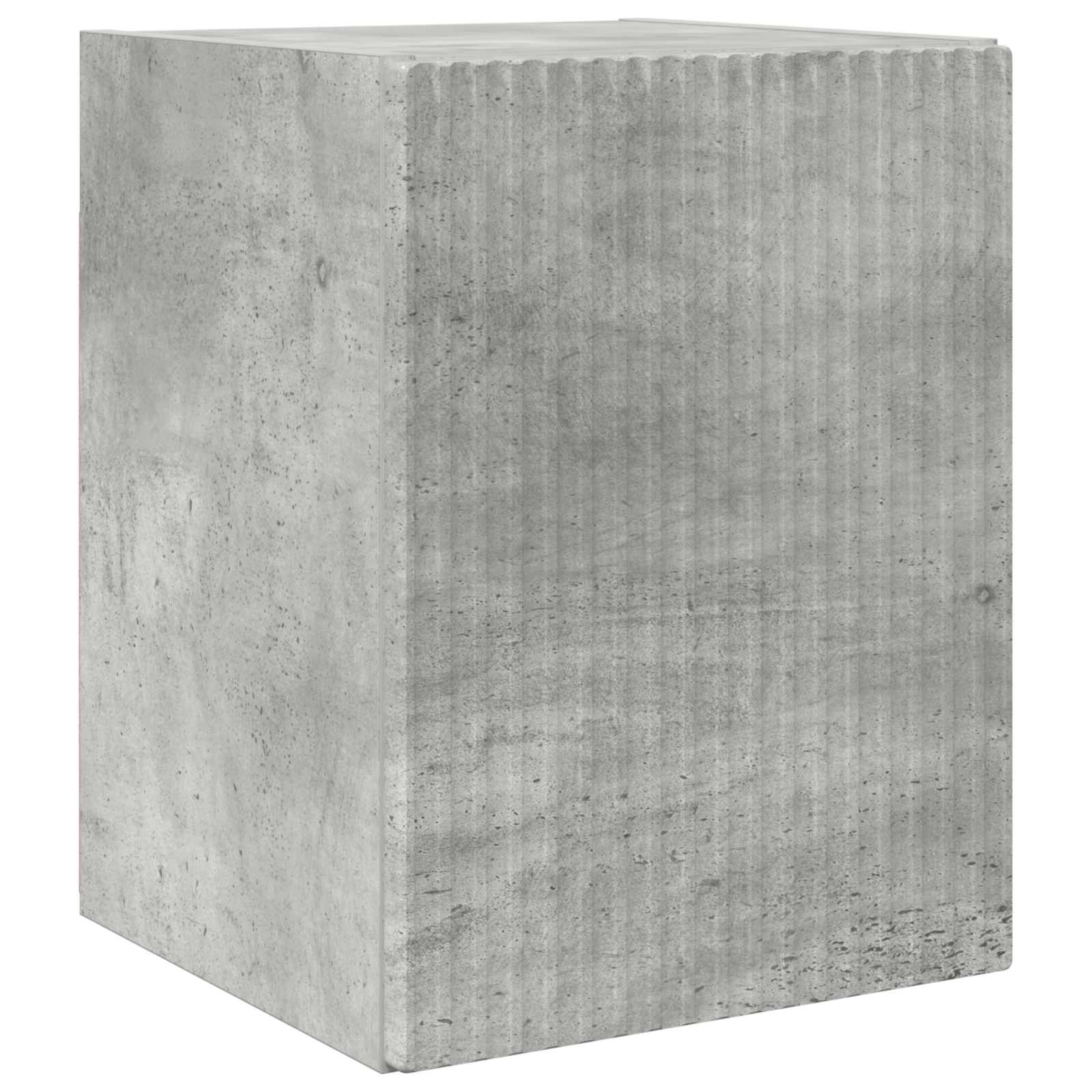 Tv-Meubelset Wandgemonteerd 4 Pcs Beton Grijs Bewerkt Hout Betongrijs
