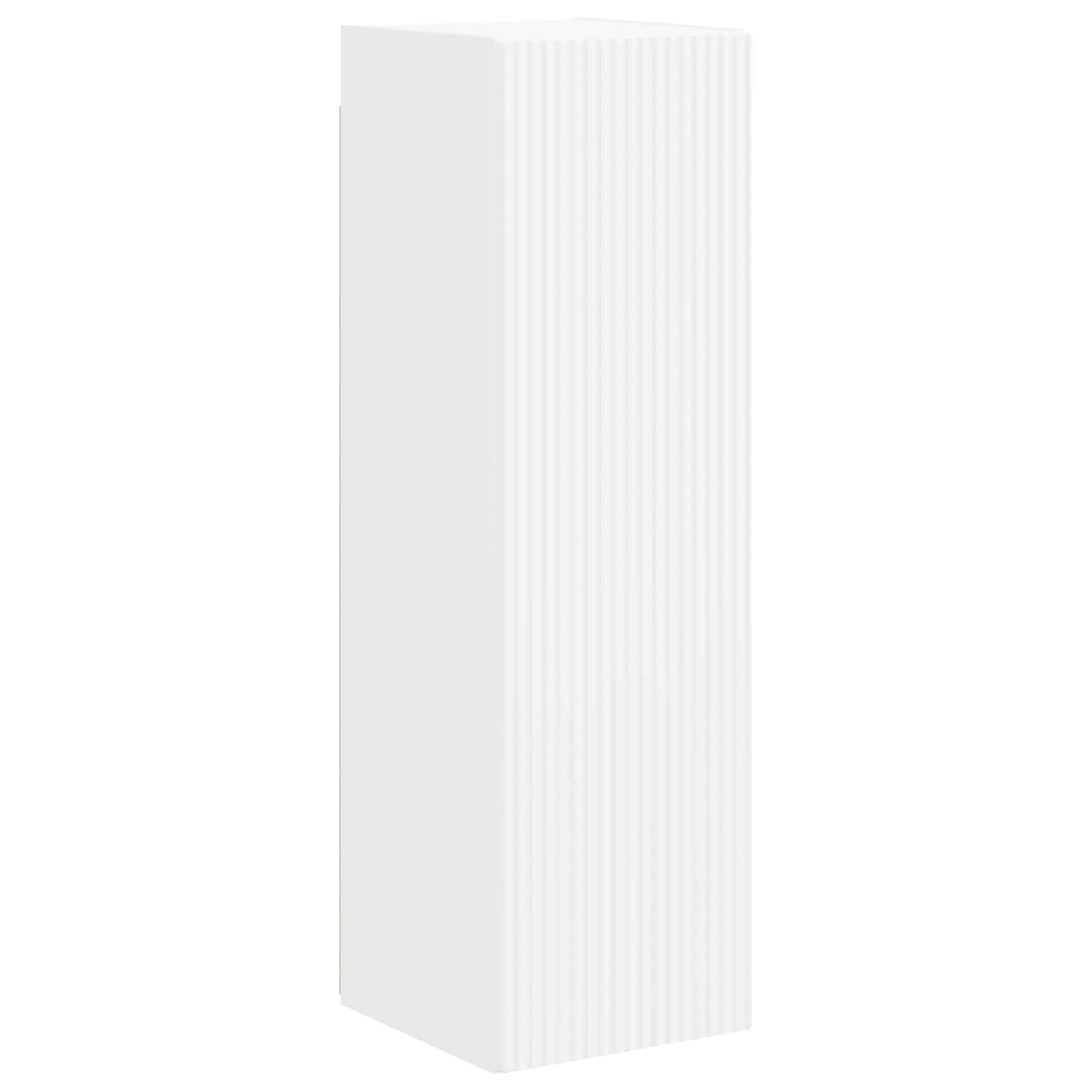 Tv-Meubelset Wandgemonteerd 3 Pcs Bewerkt Hout Wit