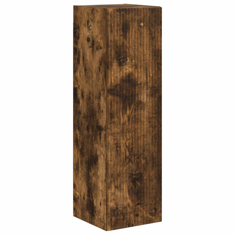 Tv-Meubelset Wandgemonteerd 3 Pcs Bewerkt Hout Gerookt eiken