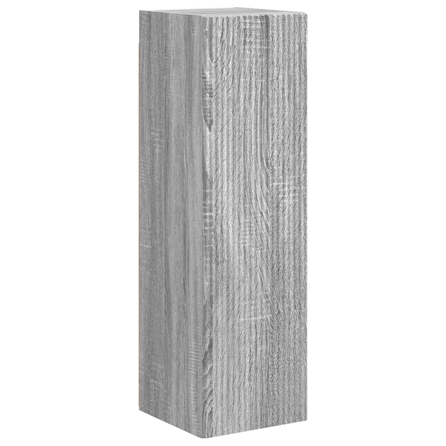 Tv-Meubelset Wandgemonteerd 3 Pcs Bewerkt Hout Grijs sonoma