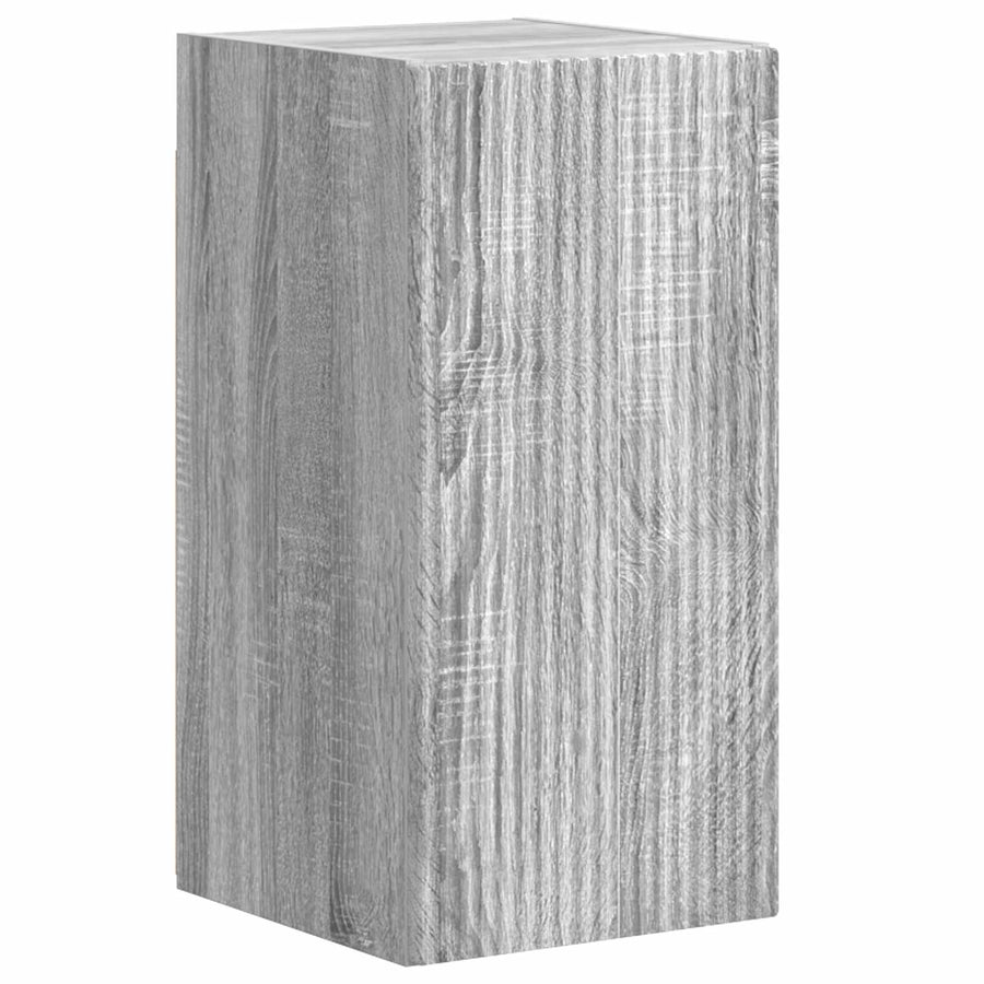 Tv-Meubelset Wandgemonteerd 3 Pcs Bewerkt Hout Grijs sonoma