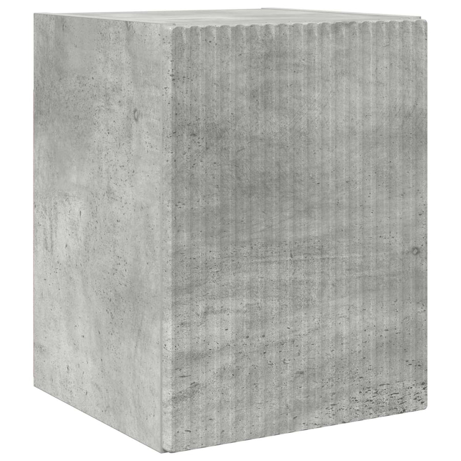 Tv-Meubelset Wandgemonteerd 4 Pcs Beton Grijs Bewerkt Hout Betongrijs