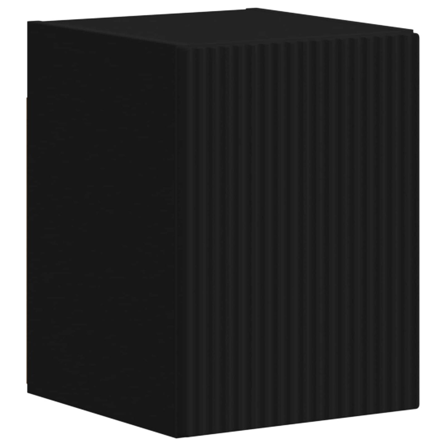 Tv-Meubelset Wandgemonteerd 4 Pcs Bewerkt Hout Zwart