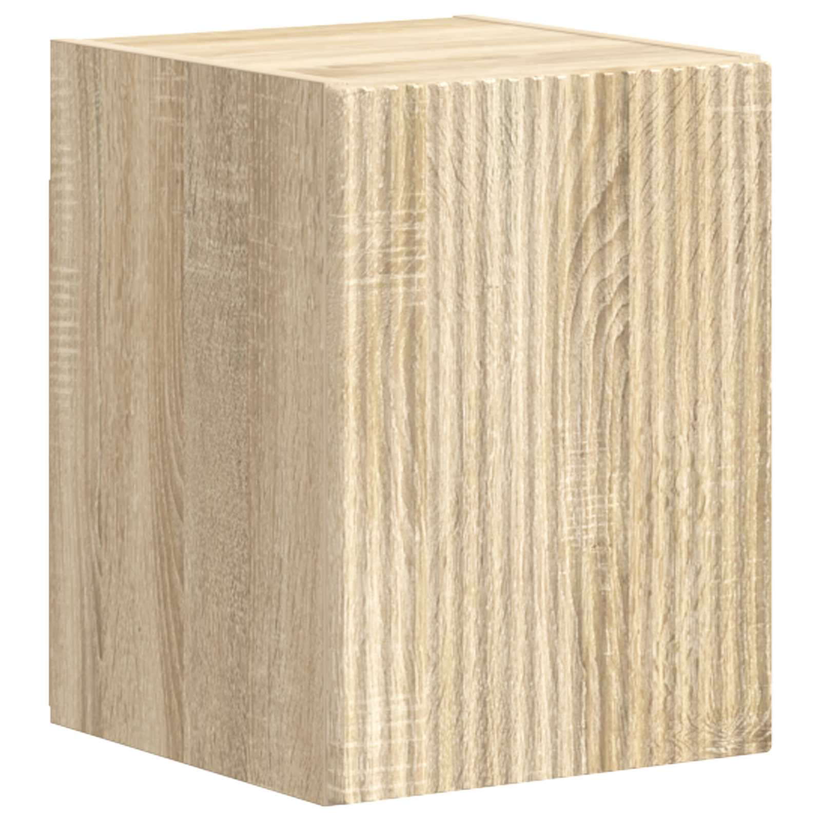 Tv-Meubelset Wandgemonteerd 4 Pcs Bewerkt Hout Sonoma eiken